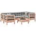 Set Divani Giardino 7 pz Cuscini Legno Massello Abete Douglas - Foto miniatura 2