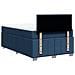 Giroletto a Molle con Materasso Blu 120x190 cm in Tessuto - Foto miniatura 8