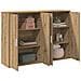 Sideboards 2 pcs Rovere artigianale 60x31x84 cm Legno ingegnerizzato - Foto miniatura 3