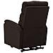 Lusso Casadino -  Poltrona Alzapersona Marrone Scuro In Tessuto - Foto miniatura 5