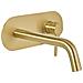 Rubinetto Miscelatore Da Parete Per Lavabo Guaiba Ottone Oro - Foto miniatura 2