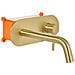 Rubinetto Miscelatore Da Parete Per Lavabo Guaiba Ottone Oro - Foto miniatura 3