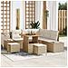 Set Divano da Giardino 8 pcs Beige Poly Rattan - Foto miniatura 2