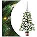 Albero di Natale con 150 LED con supporto Verde 65 cm PE - Foto miniatura 1