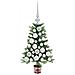 Albero di Natale con 150 LED con supporto Verde 65 cm PE - Foto miniatura 4