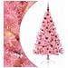 Albero di Natale artificiale con luci integrate Rosa 150 cm PVC - Foto miniatura 1