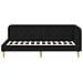 Cornice del letto ad angolo Nero 90 x 200 cm Tessuto - Foto miniatura 5