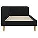 Cornice del letto ad angolo Nero 90 x 200 cm Tessuto - Foto miniatura 6