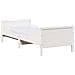 Struttura del letto Bianco 80 x 200 cm Legno di pino massello - Foto miniatura 1