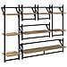 Set mensole da parete 6 pcs Rovere artigianale 100 x 25 x 30 cm - Foto miniatura 1