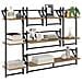 Set mensole da parete 6 pcs Rovere artigianale 100 x 25 x 30 cm - Foto miniatura 3