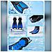 Pinne Da Nuoto Ad Alta Velocità: Pinne Da Snorkeling Ad Alto Rimbalzo Con Cinturino Regolabile Black - Foto miniatura 5