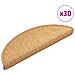 Tappeti Autoadesivi Scale Aspetto Sisal 30 pz 56x17x3 cm Sisal - Foto miniatura 1