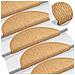 Tappeti Autoadesivi Scale Aspetto Sisal 30 pz 56x17x3 cm Sisal - Foto miniatura 6