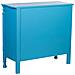 Cassettiera In Legno Laccato Blu Invecchiato, 4 Cassetti 100x40x90h Cm - Foto miniatura 4