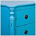 Cassettiera In Legno Laccato Blu Invecchiato, 4 Cassetti 100x40x90h Cm - Foto miniatura 7