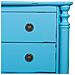 Cassettiera In Legno Laccato Blu Invecchiato, 4 Cassetti 100x40x90h Cm - Foto miniatura 8
