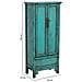 Armadio In Legno Blu 60x35x140h Cm - Foto miniatura 3