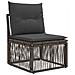Set Divano da Giardino 11 pcs Grigio polyrattan - Foto miniatura 3