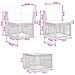 Set Divano da Giardino 11 pcs Grigio polyrattan - Foto miniatura 9