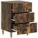 Armadio da Notte con cassetto Rovere Fumo 43 x 41 x 66,5 cm - Foto miniatura 3
