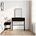 Tavolo da Trucco con lo scaffale Rovere Nero 81 x 40 x 131 cm - Foto miniatura 2