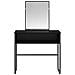 Tavolo da Trucco con lo scaffale Rovere Nero 81 x 40 x 131 cm - Foto miniatura 4