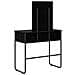 Tavolo da Trucco con lo scaffale Rovere Nero 81 x 40 x 131 cm - Foto miniatura 6