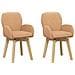 Sedie da pranzo girevoli 2 pcs Bouclé Beige 54 x 58 x 87 cm - Foto miniatura 1