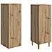 Set di armadi 2 pcs 33 x 34,5 x 90 cm Legno ingegnerizzato - Foto miniatura 3