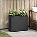 Vaso da giardino Nero 50 x 20 x 40 cm Acciaio laminato a freddo - Foto miniatura 2