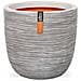 Fioriera Nature Rib Rotonda 35x34 cm Avorio KOFI932 - Foto miniatura 1