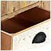 Mobile TV VidaXL In Legno Di Mango Grezzo – 120x30x40 Cm, 2 Ante E 1 Cassetto, Stile Classico