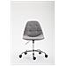 Sedia Ufficio Reims in Tessuto - Sedia da Lavoro con Ruote I Poltroncina Design Imbottita e Trapuntata I Sedia Scrivania Regolabile in Altezza I Sedia Studio Girevole Grigio - Foto miniatura 2