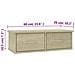Scaffale Cassetti Parete Rovere Sonoma 60x26x18,5cm Multistrato - Foto miniatura 4