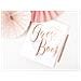 Partydeco - Guest Book Bianco E Oro Rosa - Foto miniatura 3