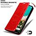 Custodia Compatibile Con Xiaomi Mi Cc9 In Rosso Mela - Coperchio Protettiva Con Chiusura Magnetica, Funzione Stand E Tasca Per Le Carte - Foto miniatura 8