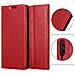 Custodia Compatibile Con Xiaomi Mi Cc9 In Rosso Mela - Coperchio Protettiva Con Chiusura Magnetica, Funzione Stand E Tasca Per Le Carte - Foto miniatura 4