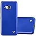 Custodia Compatibile Con Nokia Lumia 550 In Blu Metallico - Coperchio Protettivo In Silicone Tpu Flessibile - Foto miniatura 1