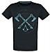 Valhalla - Axes Uomo T-shirt Nero M 100% Cotone Regular - Foto miniatura 1