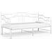 Telaio Divano Letto Estraibile Bianco In Metallo 90x200 Cm - Foto miniatura 3