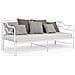 Telaio Divano Letto Estraibile Bianco In Metallo 90x200 Cm - Foto miniatura 5