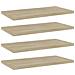 Ripiani per Libreria 4pz Rovere Sonoma 40x20x1,5cm Multistrato - Foto miniatura 1