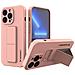 Kickstand Case Custodia Cover Protettiva Per Iphone 13 Mini Rosa - Foto miniatura 1