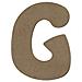 Lettera Maiuscola G In Legno Mdf Per La Decorazione - 15 Cm - Foto miniatura 1