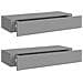 Scaffali Con Cassetti Da Parete 2 Pz Grigio 60x23,5x10 Cm Mdf - Foto miniatura 2