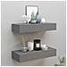 Scaffali Con Cassetti Da Parete 2 Pz Grigio 60x23,5x10 Cm Mdf - Foto miniatura 1