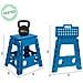 Tb39-a Sgabello Pieghevole Multiuso, 39 Cm Di Altezza, Blu - Foto miniatura 2