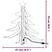 Figura Albero Natale Pieghevole con LED Bianco Caldo 87x87x93cm - Foto miniatura 5
