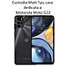 Matt Custodia Tpu Silicone Cover Case Per Motorola Moto G22 Black - Foto miniatura 2